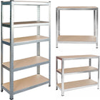 Opbevaringsreol i metal 150 x 75 x 30 cm - Stabil og funktionel hylde til garage, kælder og butik
