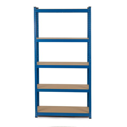 Opbevaringsreol i metal 180 x 90 x 30 cm - Stabil hylde til garage, lager og butik