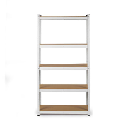 Opbevaringsreol i metal 180 x 90 x 30 cm - Stabil hylde til garage, butik og lager