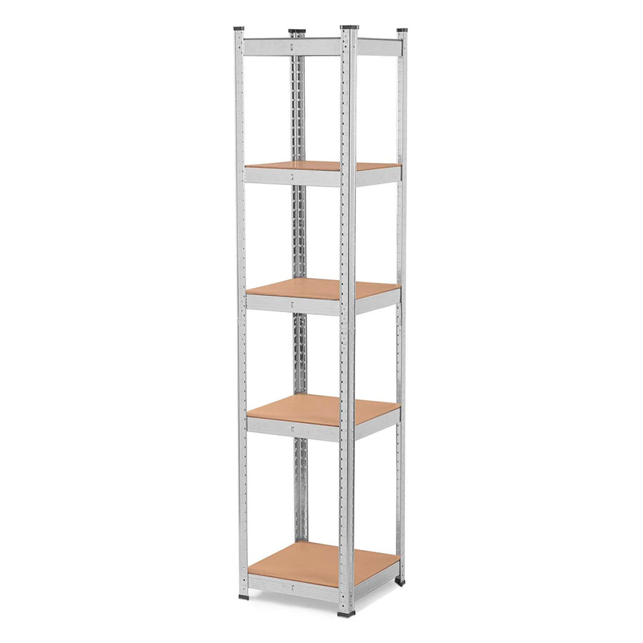 Opbevaringsreol i metal 180 x 40 x 40 cm med justerbare hylder og høj belastning