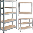 Opbevaringsreol i metal 180 x 90 x 30 cm - Stabil og justerbar hylde til garage, kælder og butik
