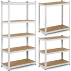 Opbevaringsreol i metal 180 x 90 x 30 cm - Stabil hylde til garage, butik og lager