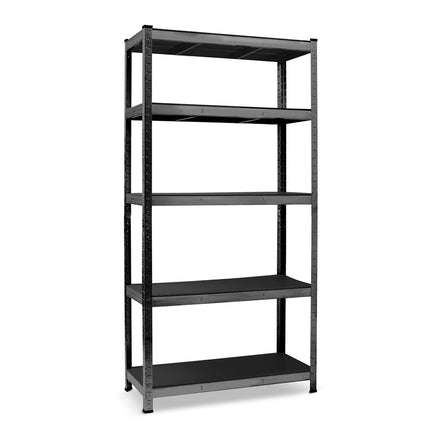 Opbevaringsreol i metal 180 x 90 x 40 cm - stabil og funktionel til garage, lager og butik