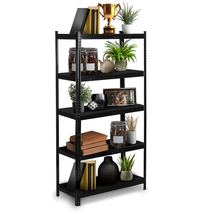 Opbevaringsreol i metal 180 x 90 x 40 cm - stabil og funktionel til garage, lager og butik