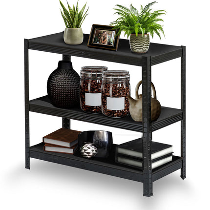 Opbevaringsreol i metal 180 x 90 x 40 cm - stabil og funktionel til garage, lager og butik