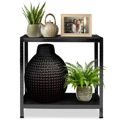 Opbevaringsreol i metal 180 x 90 x 40 cm - stabil og funktionel til garage, lager og butik