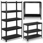 Opbevaringsreol i metal 180 x 90 x 40 cm - stabil og funktionel til garage, lager og butik