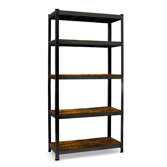 Metal opbevaringsreol 180 x 90 x 40 cm - Stabil hylde til garage, kælder og butik