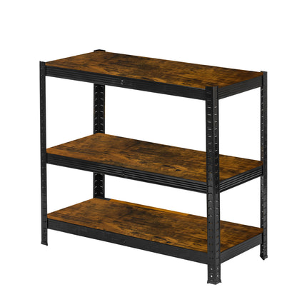 Metal opbevaringsreol 180 x 90 x 40 cm - Stabil hylde til garage, kælder og butik