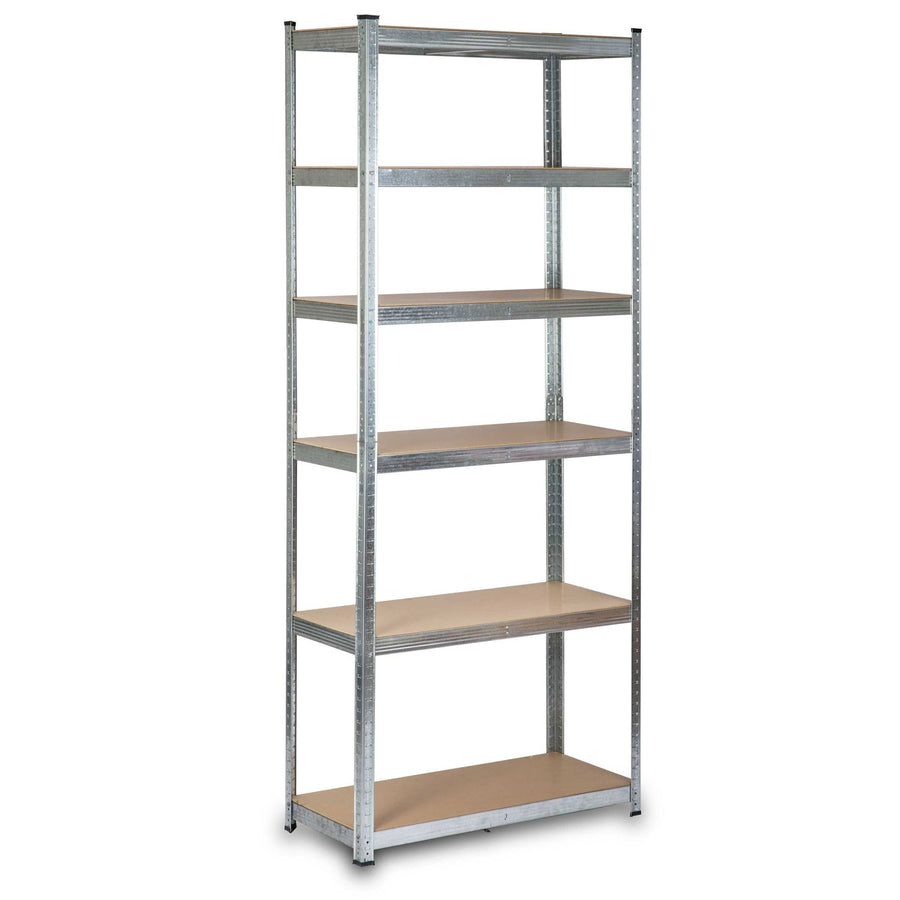Stabil metalopbevaringsreol 222 x 90 x 40 cm - Perfekt til garage, lager og butik