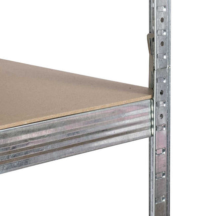 Stabil metalopbevaringsreol 222 x 90 x 40 cm - Perfekt til garage, lager og butik