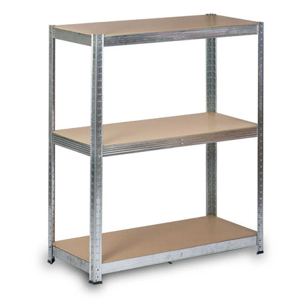 Stabil metalopbevaringsreol 222 x 90 x 40 cm - Perfekt til garage, lager og butik