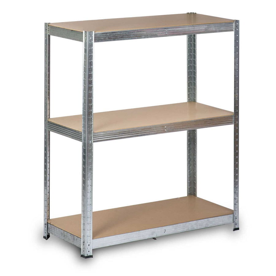Stabil metalopbevaringsreol 222 x 90 x 40 cm - Perfekt til garage, lager og butik