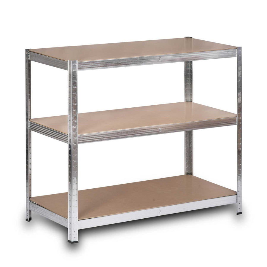 Stabil metalreol til opbevaring 222 x 110 x 50 cm - Perfekt til garage, kælder og butik