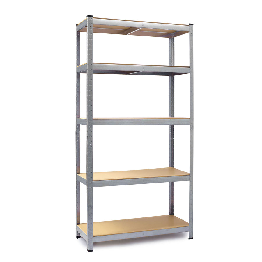 Opbevaringsreol i metal - Sæt med 2 stk. 180 x 90 x 40 cm til garage, kælder og butik