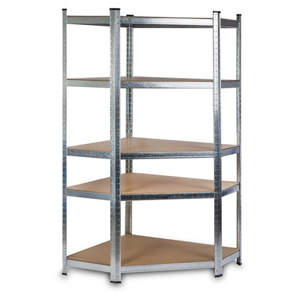 Funktionel metalhylde 180 x 90 x 40 cm til garage, kælder og butik