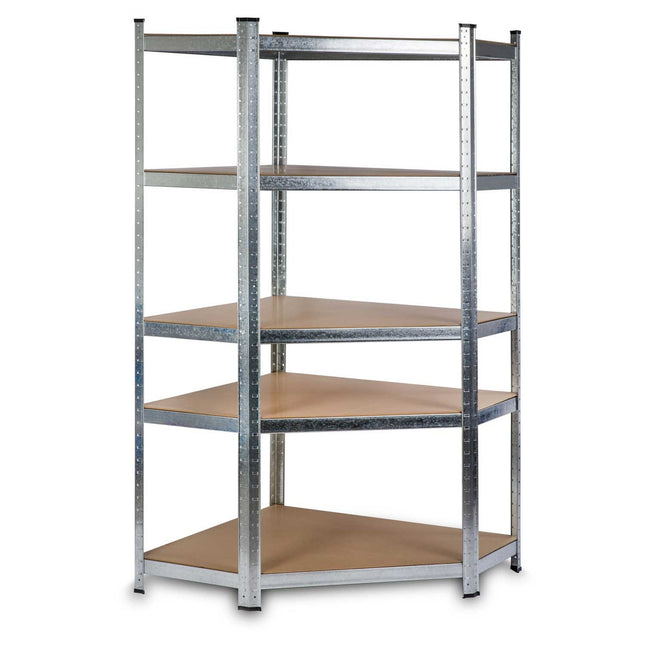 Funktionel metalhylde 180 x 90 x 40 cm til garage, kælder og butik