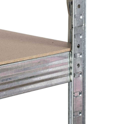 Funktionel metalhylde 180 x 90 x 40 cm til garage, kælder og butik