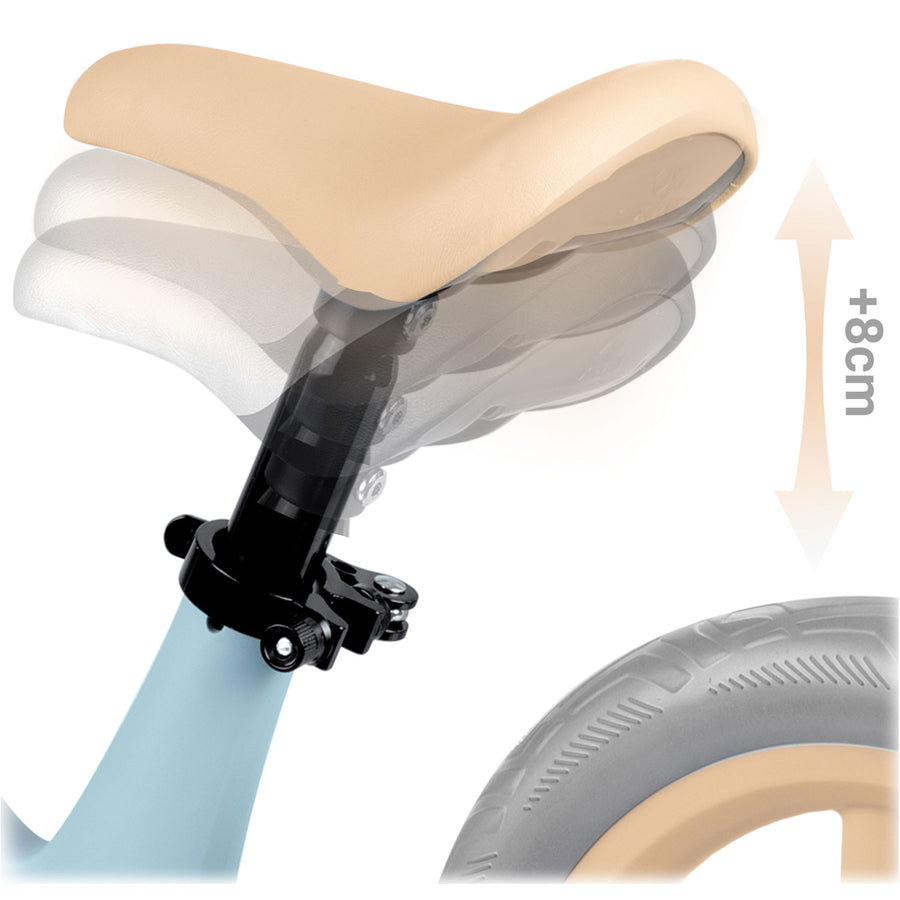 Nukido balancecykel til børn - let og justerbar løbecykel med punkteringssikre hjul og ergonomisk design