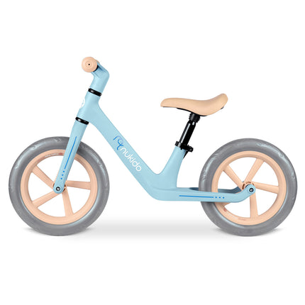 Nukido balancecykel til børn - let og justerbar løbecykel med punkteringssikre hjul og ergonomisk design
