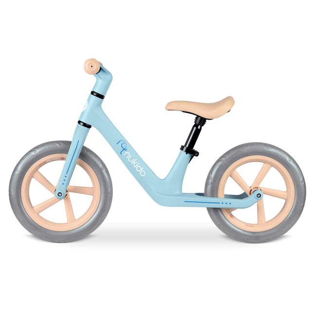 Nukido balancecykel til børn - let og justerbar løbecykel med punkteringssikre hjul og ergonomisk design