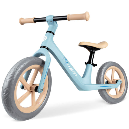 Nukido balancecykel til børn - let og justerbar løbecykel med punkteringssikre hjul og ergonomisk design