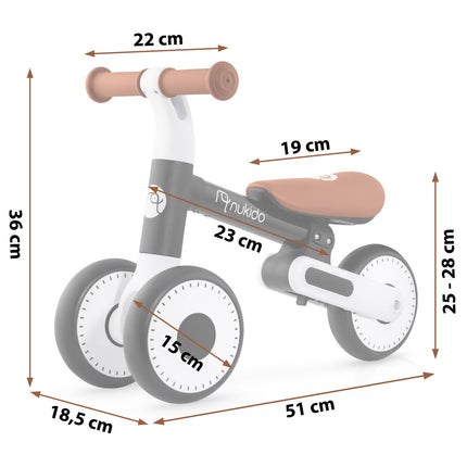 Balancecykel til børn - Løbecykel med justerbar sædehøjde og EVA-skumhjul