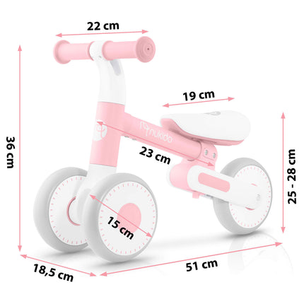 Balancecykel til børn - Løbecykel med justerbar sædehøjde og EVA-skumhjul
