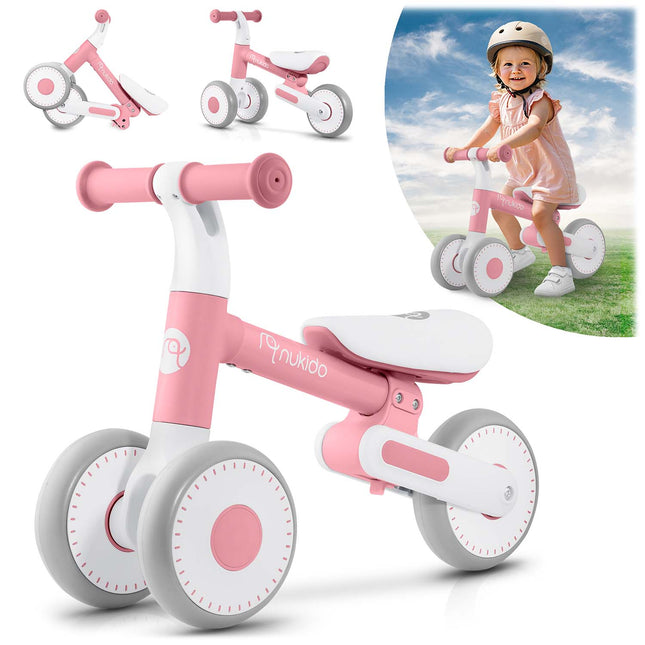 Balancecykel til børn - Løbecykel med justerbar sædehøjde og EVA-skumhjul