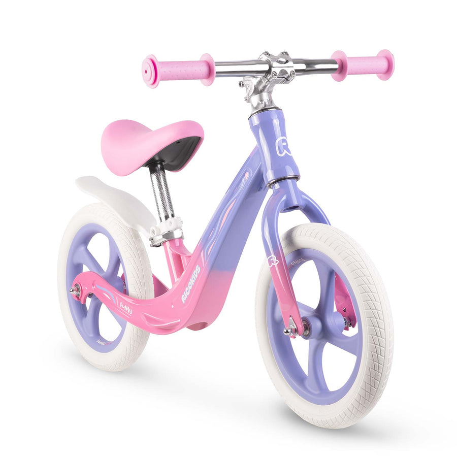 Løbecykel til børn - Letvægts magnesium balancecykel med justerbar sædehøjde og punkteringsfrie EVA-skumhjul