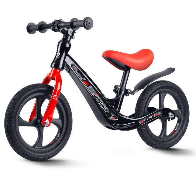 Magnesium Løbecykel til Børn - Justerbar Sædehøjde, Punkteringsfrie Hjul og Ergonomisk Design til Motorisk Udvikling