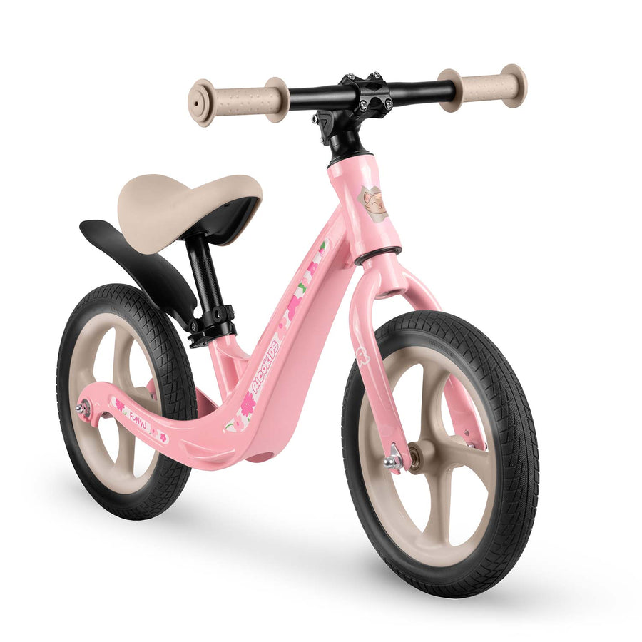 Magnesium Løbecykel til Børn - Justerbar, Punkteringsfri og Letvægts Design til Første Cykelture