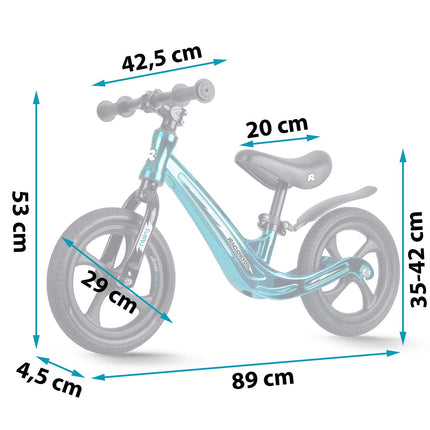 Magnesium Løbecykel til Børn - Justerbar, Punkteringsfri Hjul og Ergonomisk Design