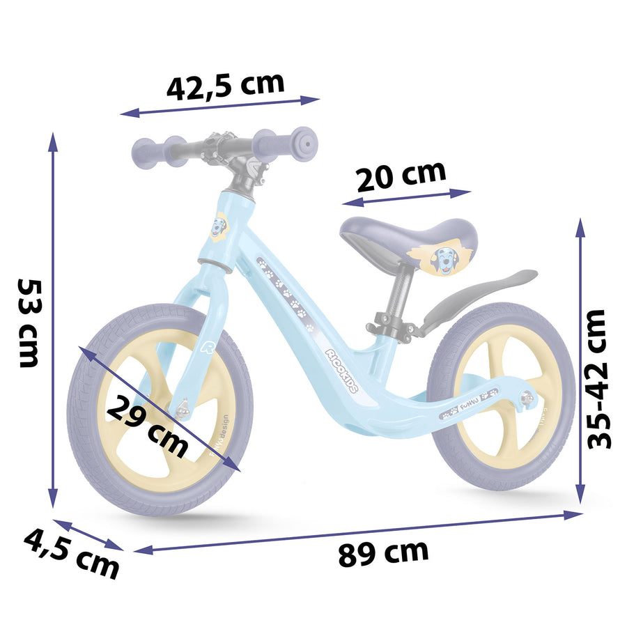 Magnesium Løbecykel til Børn - Justerbar, Punkteringsfri Hjul og Ergonomisk Design til Motorisk Udvikling