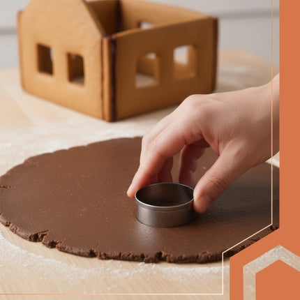 Gingerbread House Mold Set - 10 Dele til Kreativ Bagning
