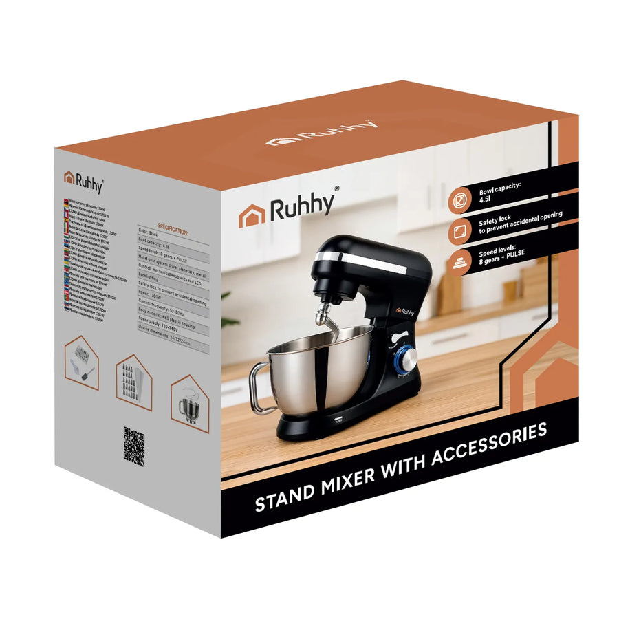 Planetarisk foodprocessor 1700W Ruhhy