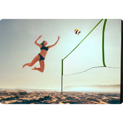 Volleyball- og badmintonnet med ramme 570 cm - perfekt til udendørs sjov!