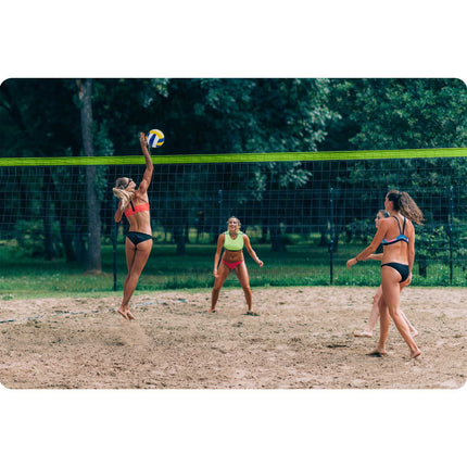 Volleyball- og badmintonnet med ramme 570 cm - perfekt til udendørs sjov!