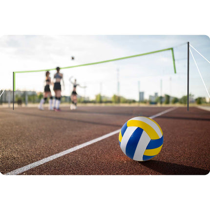 Volleyball- og badmintonnet med ramme 570 cm - perfekt til udendørs sjov!