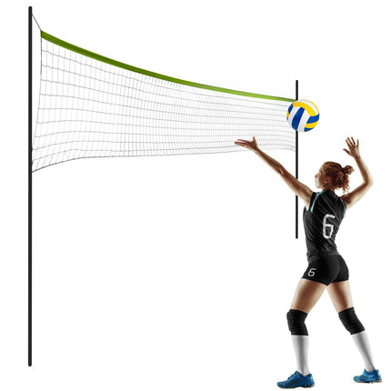 Volleyball- og badmintonnet med ramme 570 cm - perfekt til udendørs sjov!