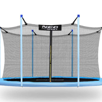 Indernet til trampolin 397-404 cm (13 fod) - Sikkerhedsnet med 8 stolper til haven