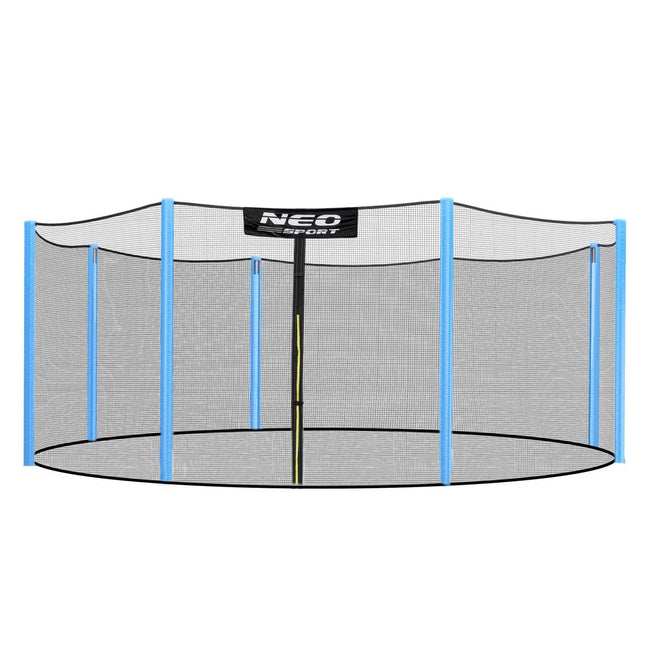 Udendørs sikkerhedsnet til trampolin 427-435 cm (14 fod) med 8 stolper - Holdbart og nemt at montere