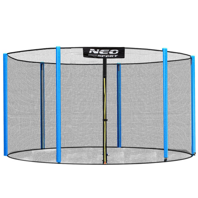 Udendørs sikkerhedsnet til trampoliner 244-252 cm (8 fod) med 6 stolper - Holdbart og nemt at montere