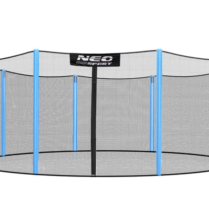 Udendørs sikkerhedsnet til trampolin 457-465 cm (15 fod) med 10 stolper - Holdbart og nemt at montere