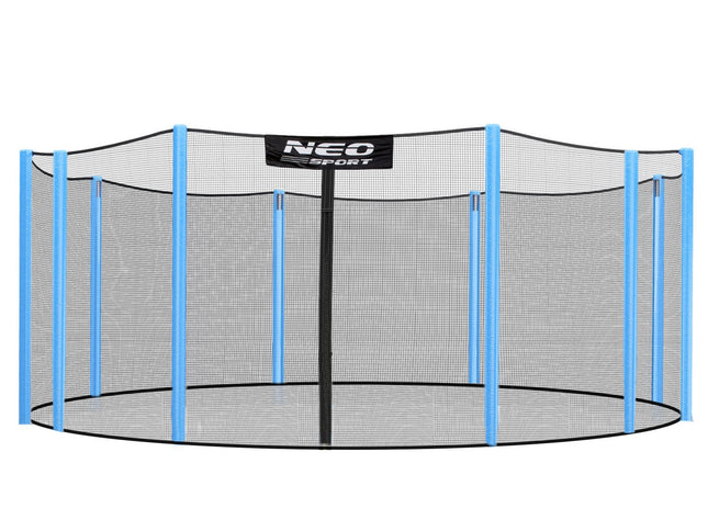 Udendørs sikkerhedsnet til trampolin 457-465 cm (15 fod) med 10 stolper - Holdbart og nemt at montere
