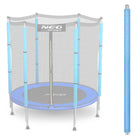 Topstolpe til trampolin med udvendigt net, 140 cm (4,5 fod), blå