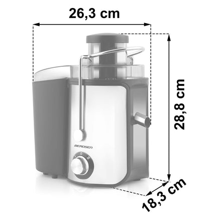Juicer 600W - Effektiv og stilren saftpresser til sund livsstil