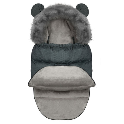 Sovepose til barnevogn og kælk - vandtæt, vindtæt og komfortabel med aftagelig pels