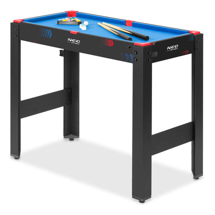 5-i-1 spillebord til hjemmet – kombineret billard-, airhockey-, bordtennis-, bueskydnings- og basketballbord med tilbehør og justerbare ben