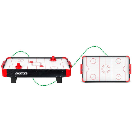 Mini Airhockey Spillebord - Bærbart Bordspil til Underholdning og Konkurrence